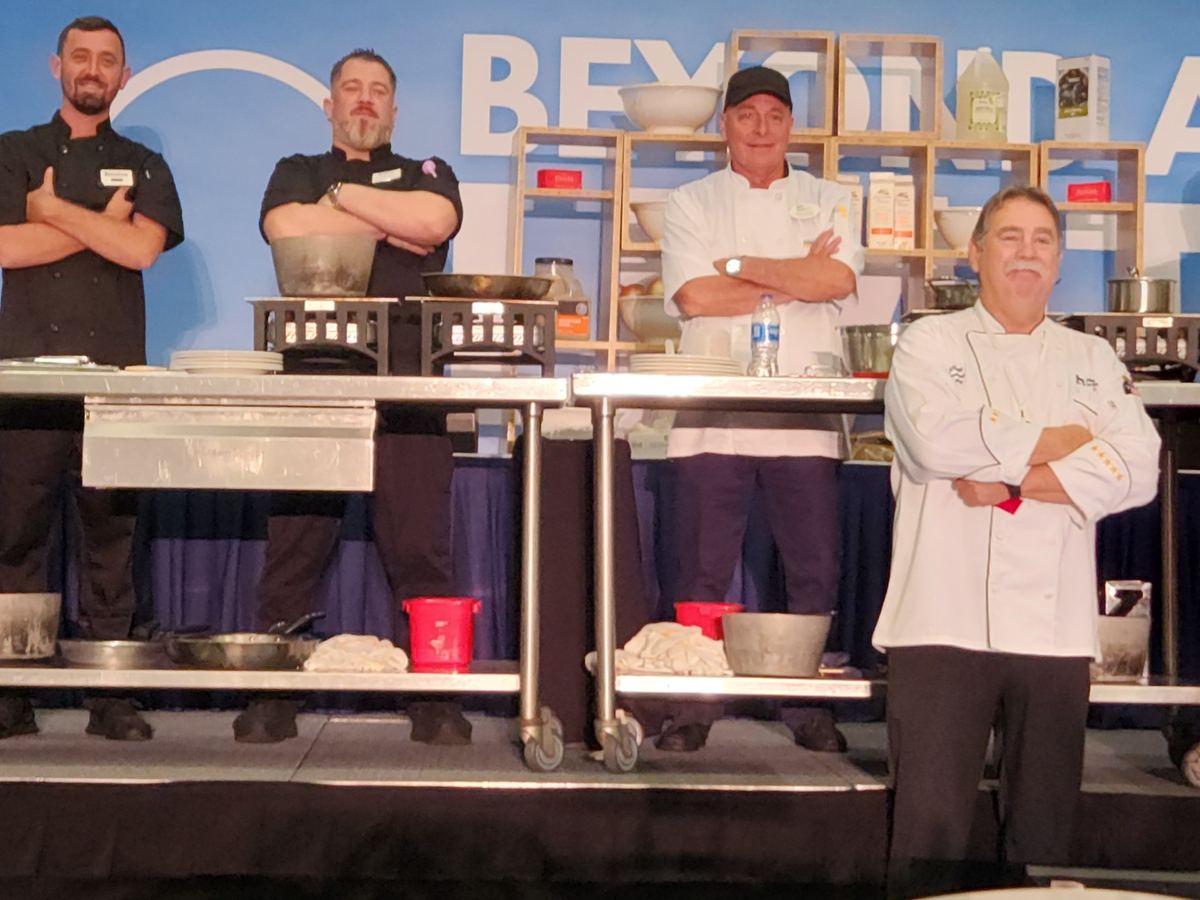 Chef Robert appearing at a culinary industry showcase